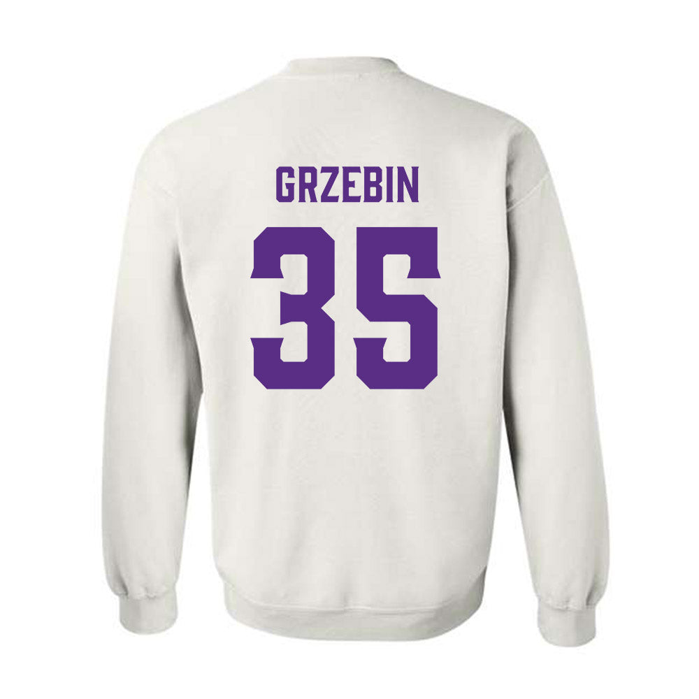 Furman - NCAA Football : Emmett Grzebin - Classic Fashion Shersey Crewneck Sweatshirt-1