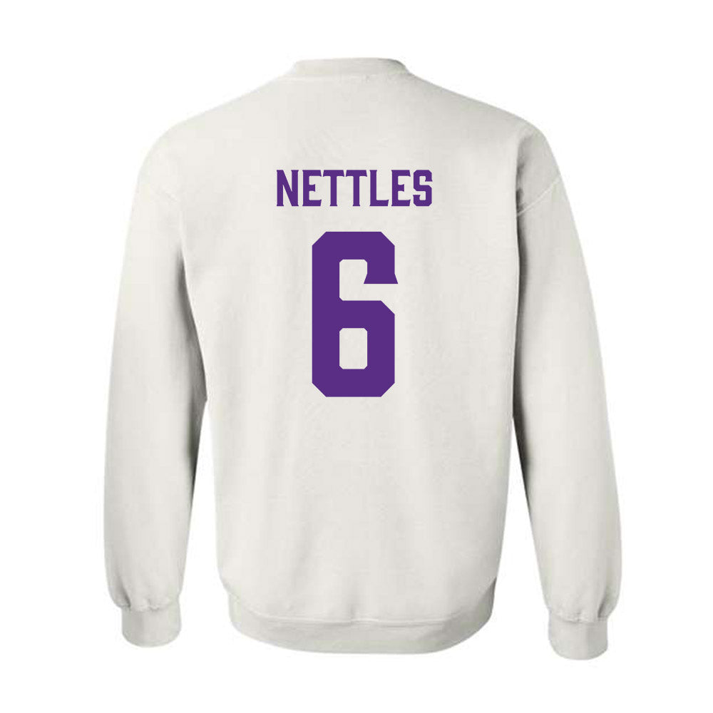 Furman - NCAA Football : CJ Nettles - Classic Fashion Shersey Crewneck Sweatshirt-1