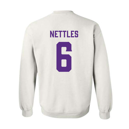 Furman - NCAA Football : CJ Nettles - Classic Fashion Shersey Crewneck Sweatshirt-1
