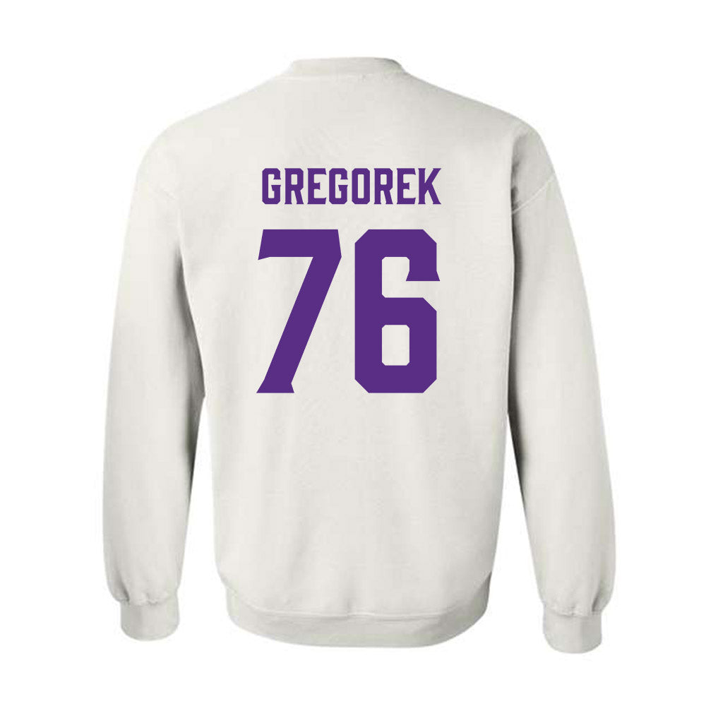 Furman - NCAA Football : Chase Gregorek - Classic Fashion Shersey Crewneck Sweatshirt-1