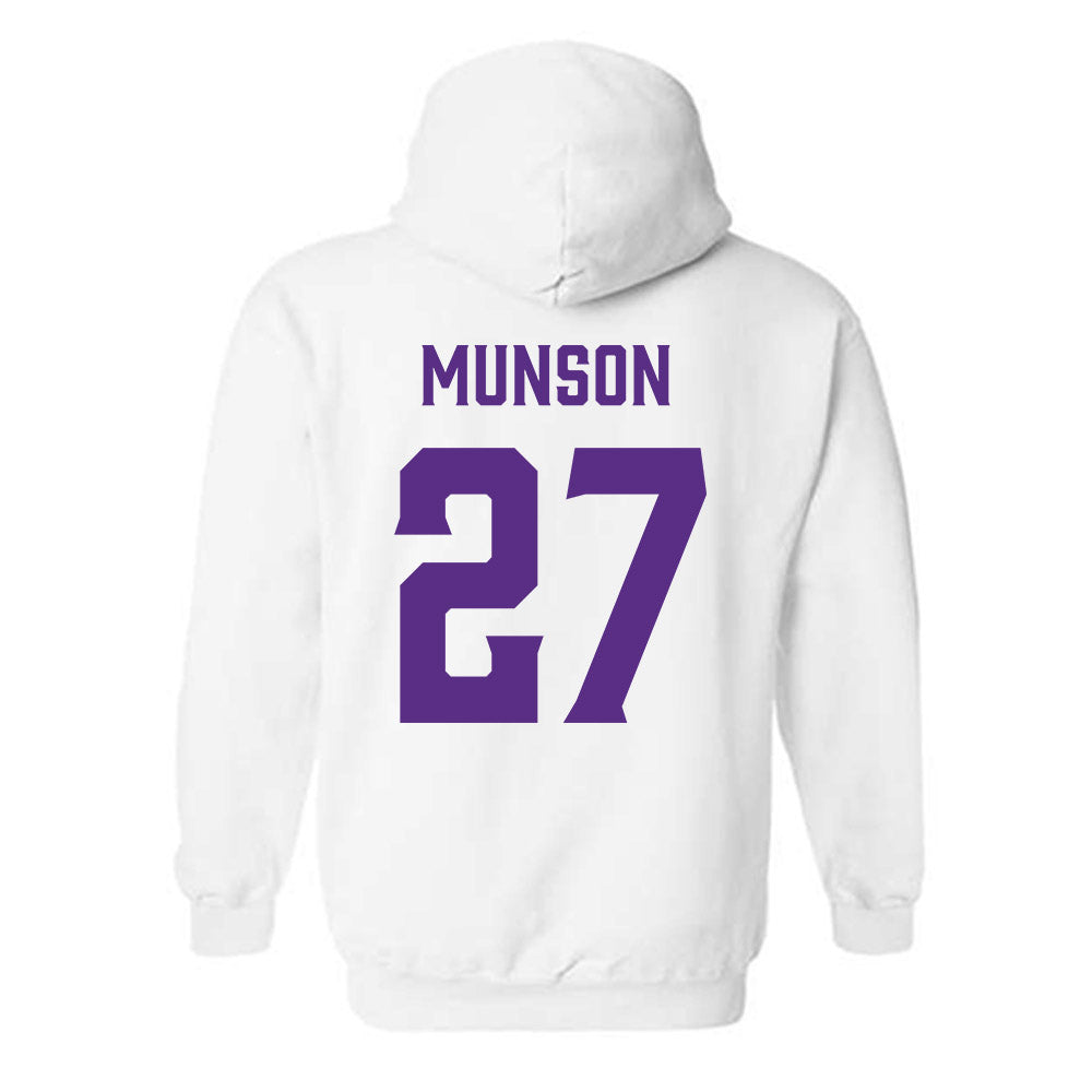 Furman - NCAA Men's Soccer : Luke Munson - Classic Fashion Shersey Hooded Sweatshirt-1