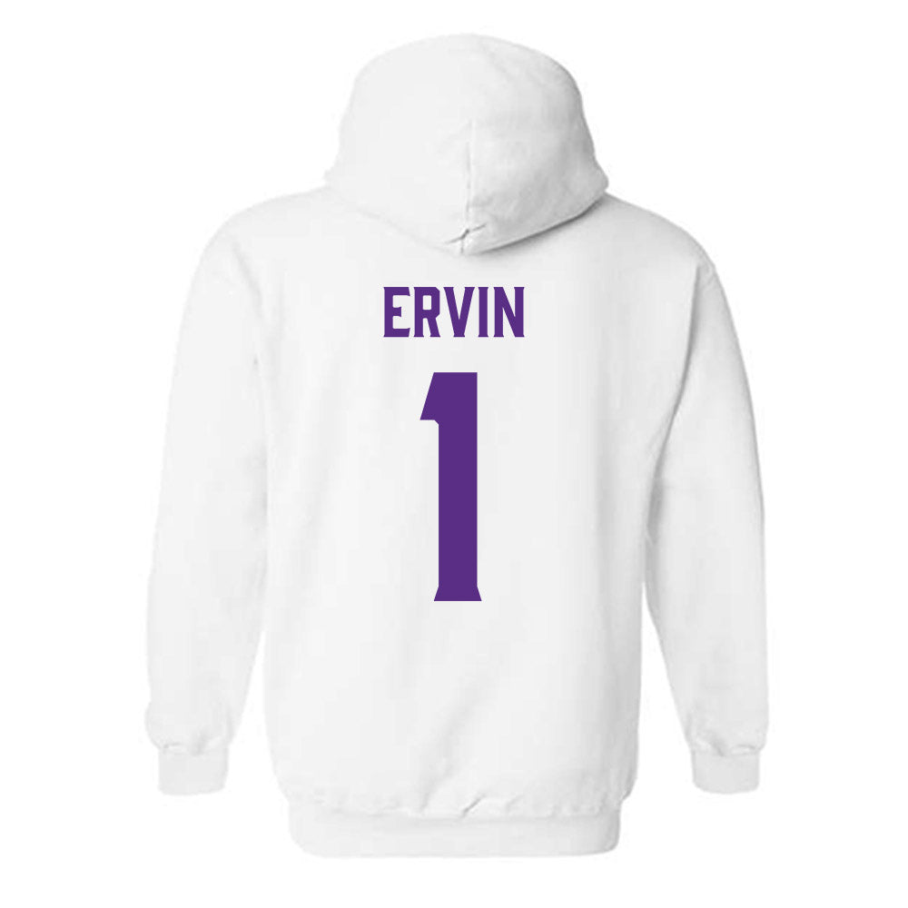 Furman - NCAA Women's Basketball : Alyssa Ervin - Classic Fashion Shersey Hooded Sweatshirt-1