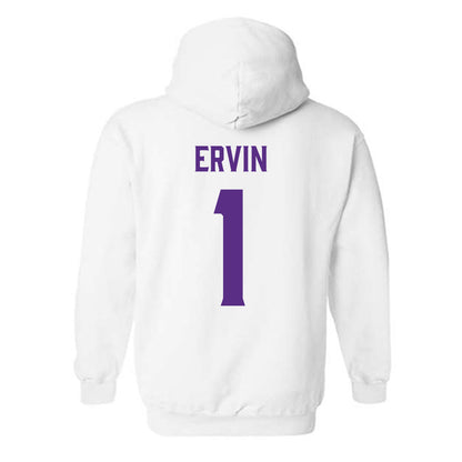 Furman - NCAA Women's Basketball : Alyssa Ervin - Classic Fashion Shersey Hooded Sweatshirt-1