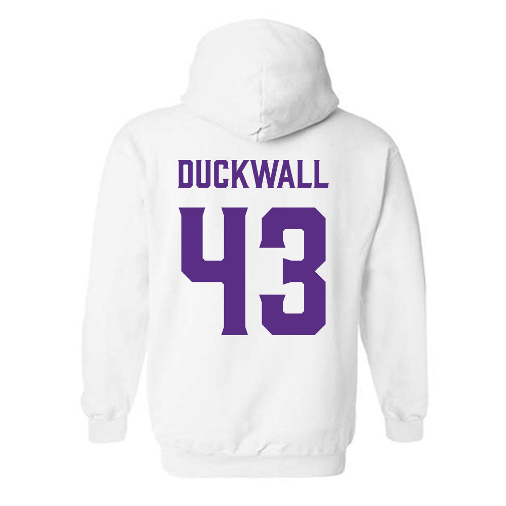 Furman - NCAA Football : Max Duckwall - Classic Fashion Shersey Hooded Sweatshirt-1