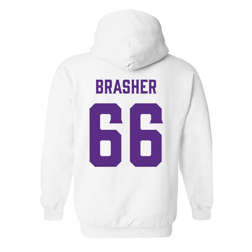Furman - NCAA Football : Eli Brasher - Classic Fashion Shersey Hooded Sweatshirt-1
