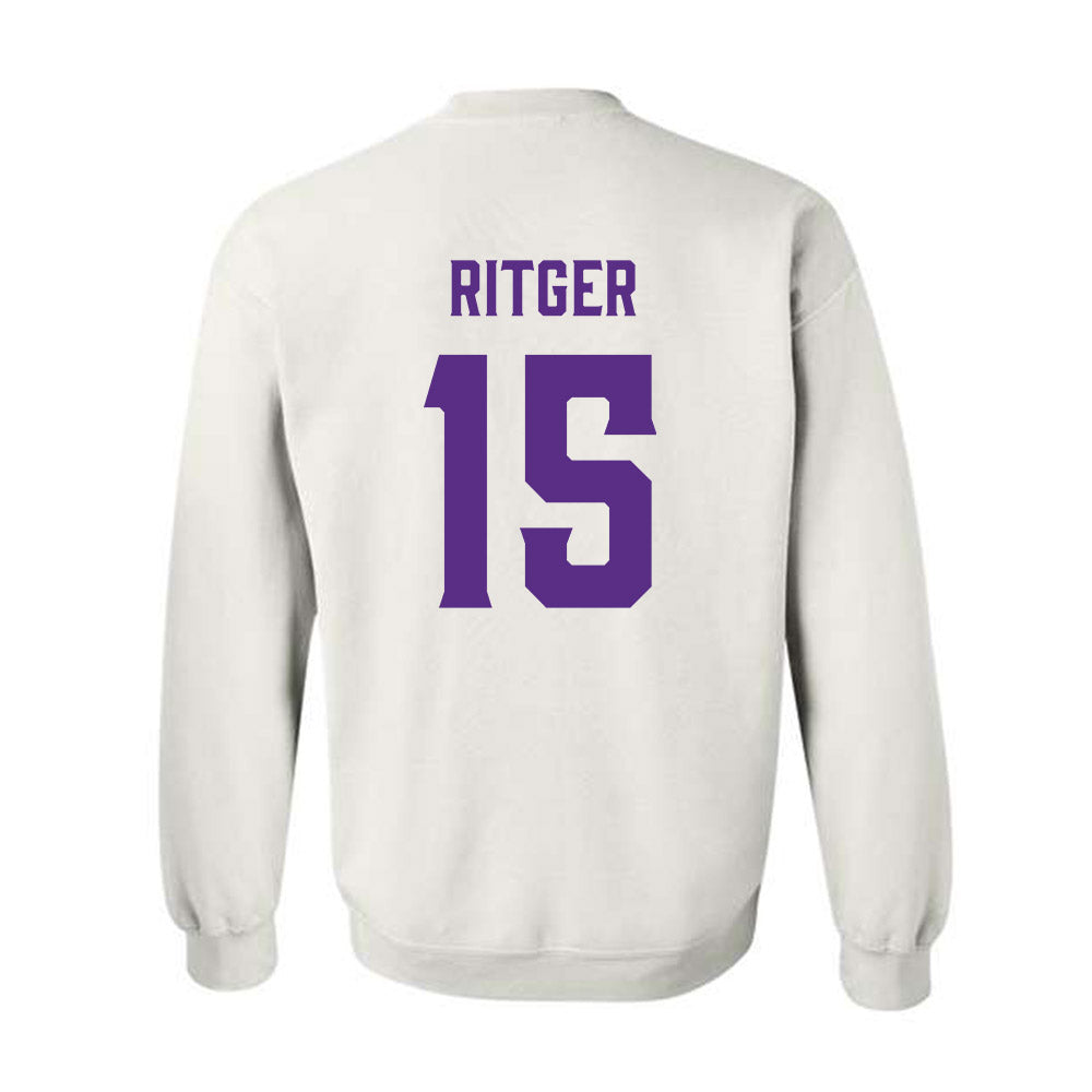 Furman - NCAA Men's Basketball : Owen Ritger - Classic Fashion Shersey Crewneck Sweatshirt-1