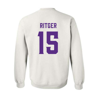 Furman - NCAA Men's Basketball : Owen Ritger - Classic Fashion Shersey Crewneck Sweatshirt-1