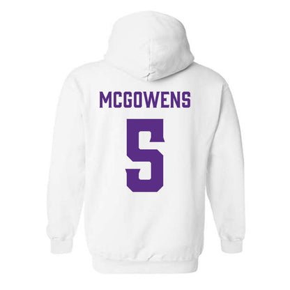 Furman - NCAA Women's Basketball : Raina McGowens - Classic Fashion Shersey Hooded Sweatshirt-1