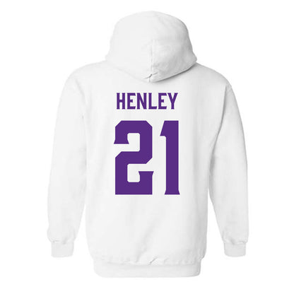 Furman - NCAA Women's Basketball : Niveya Henley - Classic Fashion Shersey Hooded Sweatshirt-1