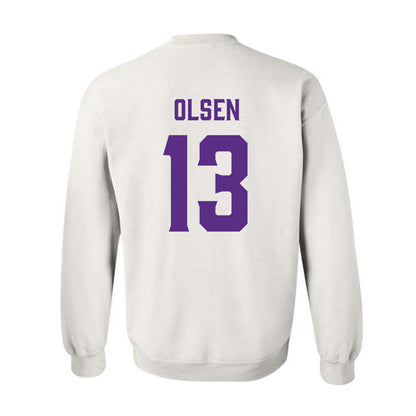 Furman - NCAA Football : Ian Olsen - Classic Fashion Shersey Crewneck Sweatshirt-1