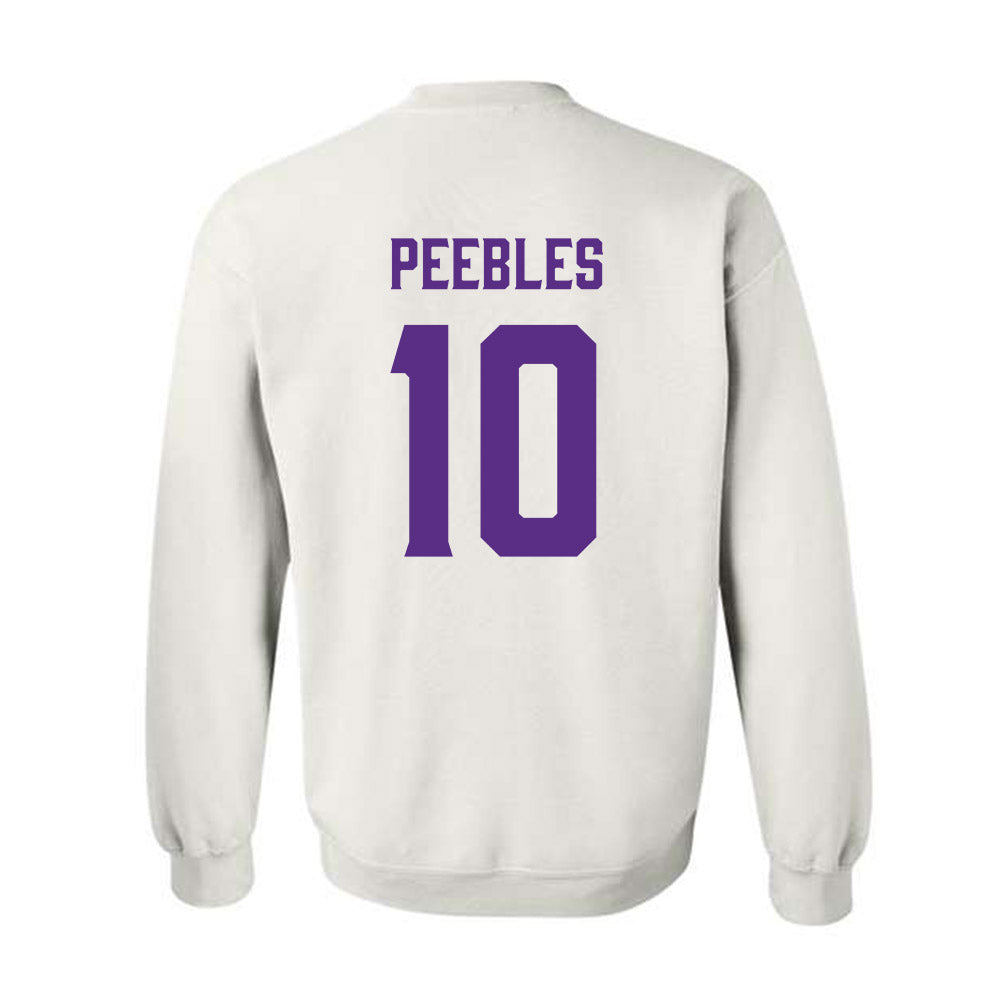 Furman - NCAA Football : Braylon Peebles - Classic Fashion Shersey Crewneck Sweatshirt-1