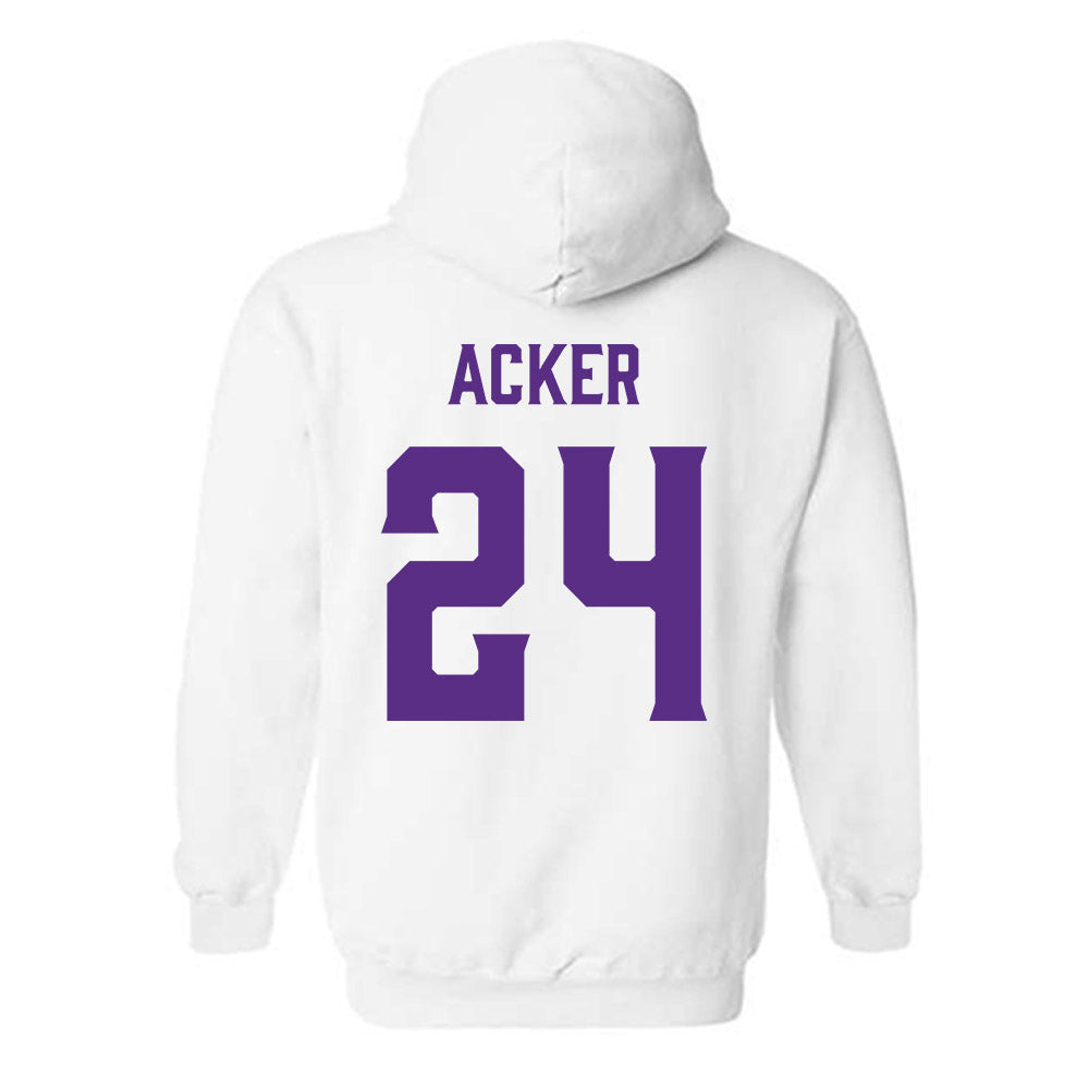 Furman - NCAA Women's Basketball : Jaelyn Acker - Classic Fashion Shersey Hooded Sweatshirt-1