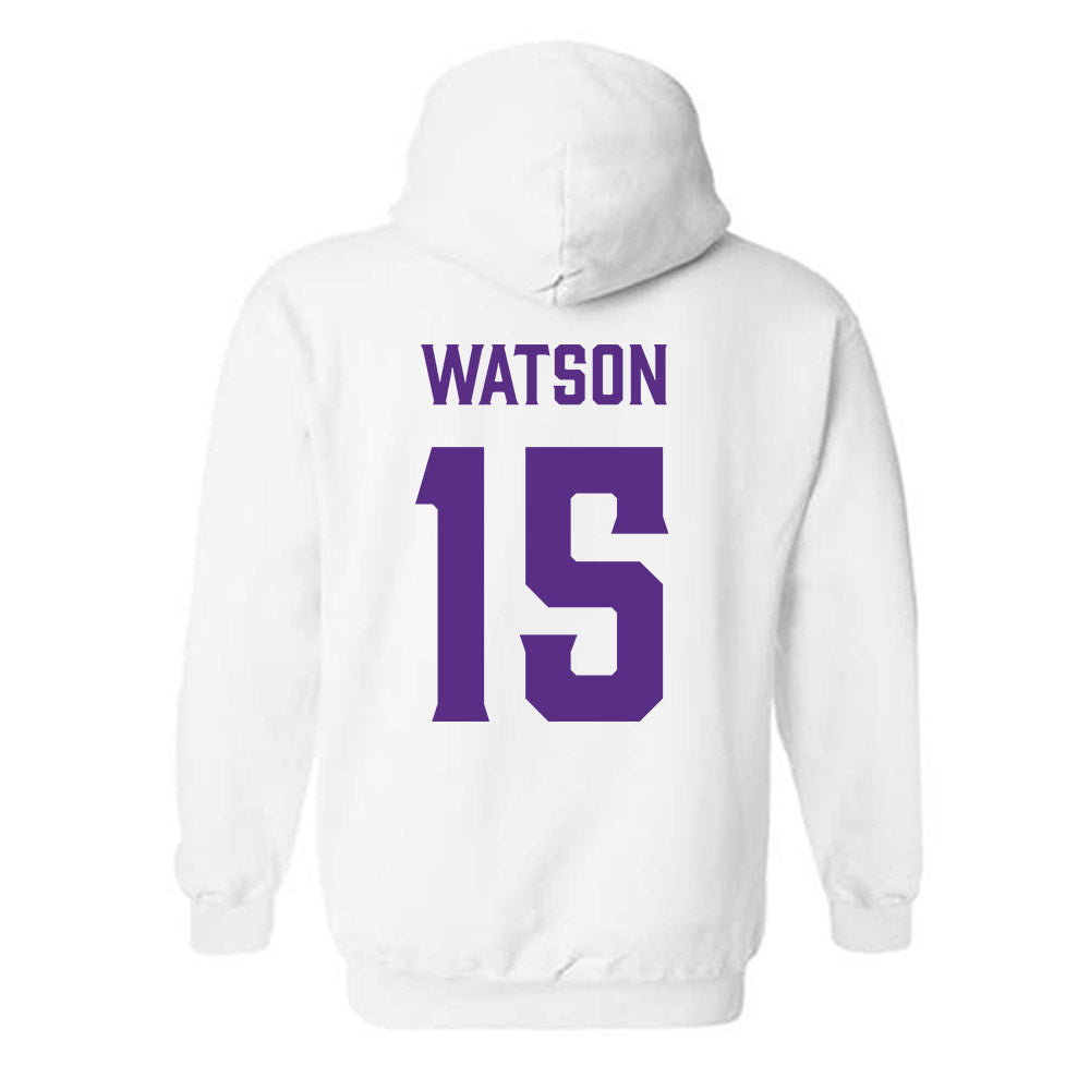 Furman - NCAA Women's Volleyball : Amber Watson - Classic Fashion Shersey Hooded Sweatshirt-1