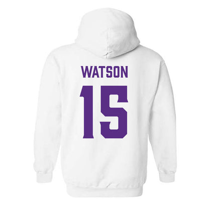 Furman - NCAA Women's Volleyball : Amber Watson - Classic Fashion Shersey Hooded Sweatshirt-1