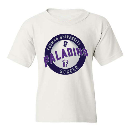 Furman - NCAA Men's Soccer : Luke Munson - Classic Fashion Shersey Youth T-Shirt-0