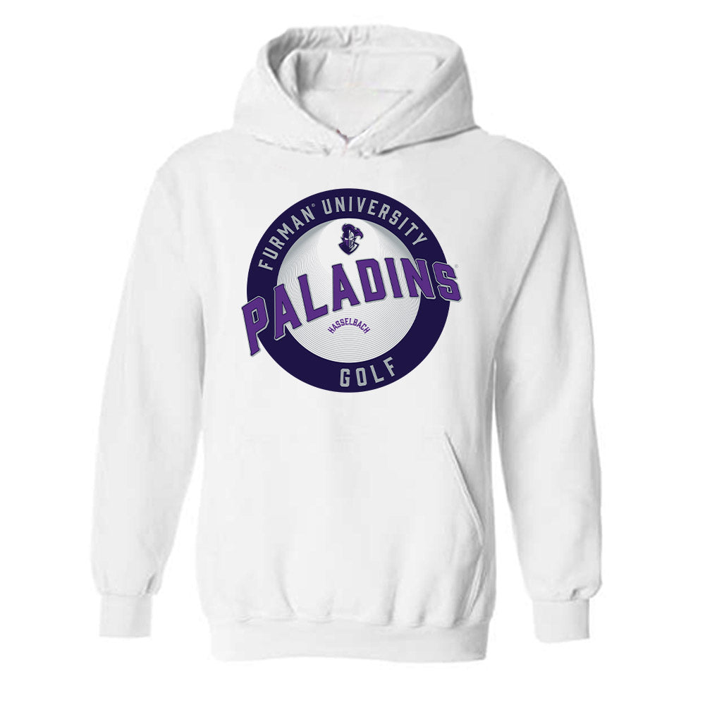 Furman - NCAA Women's Golf : Olivia Hasselbach - Classic Fashion Shersey Hooded Sweatshirt-0