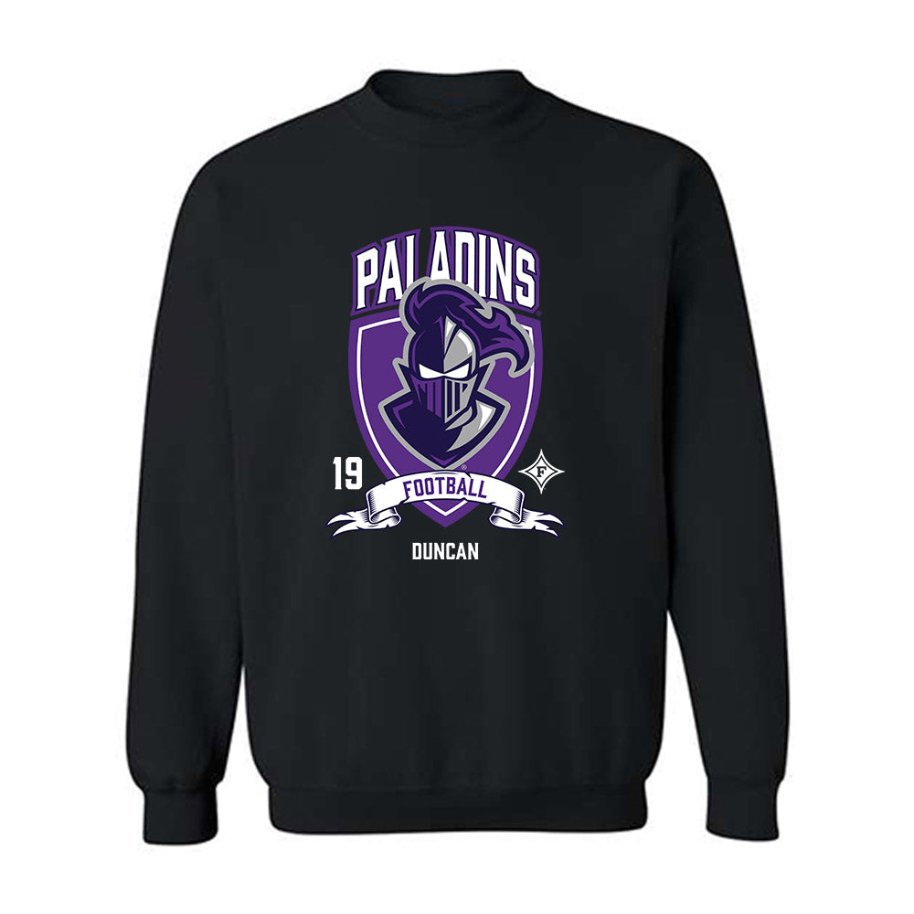 Furman - NCAA Football : Jay Duncan - Classic Fashion Shersey Crewneck Sweatshirt-0