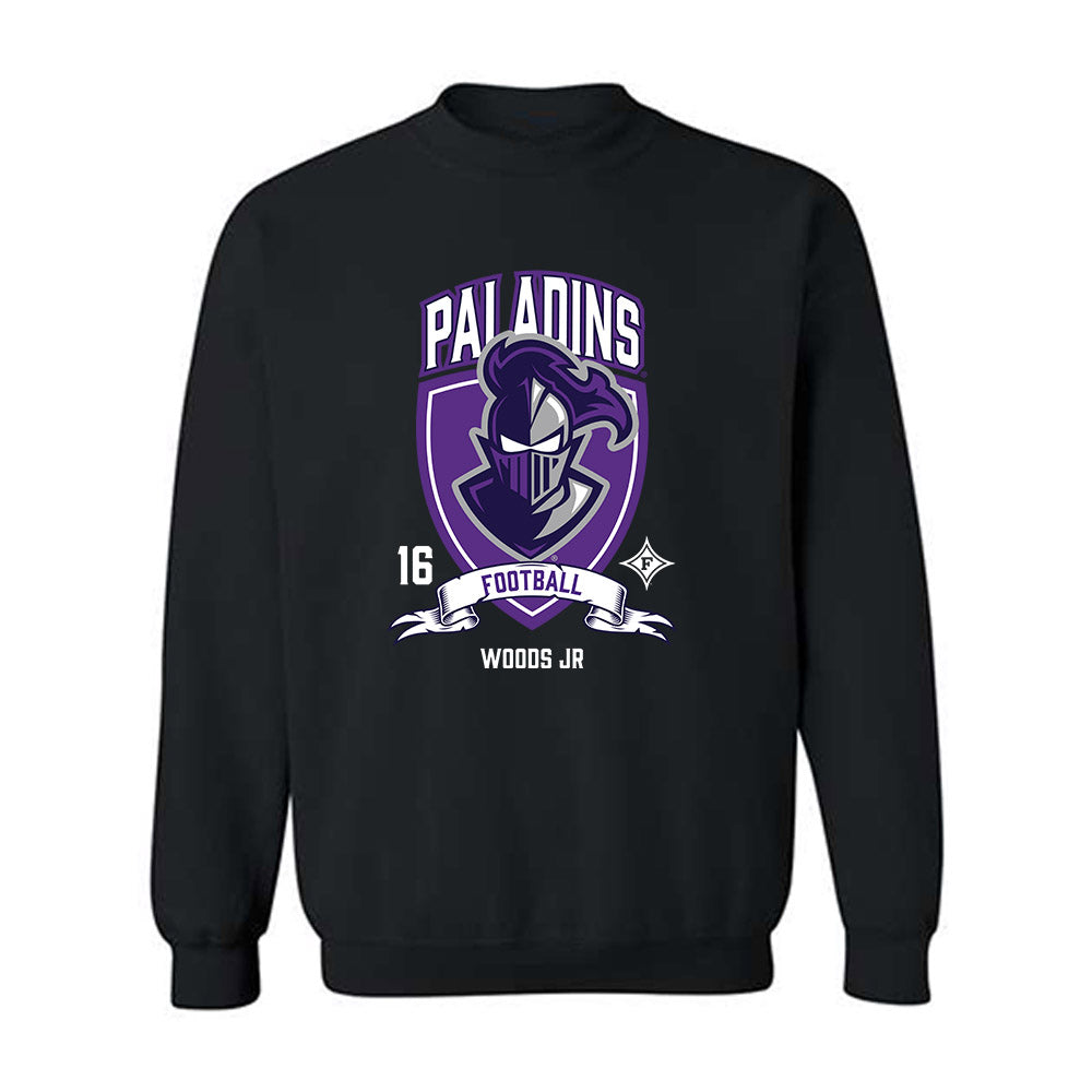 Furman - NCAA Football : Michael Woods Jr - Classic Fashion Shersey Crewneck Sweatshirt-0