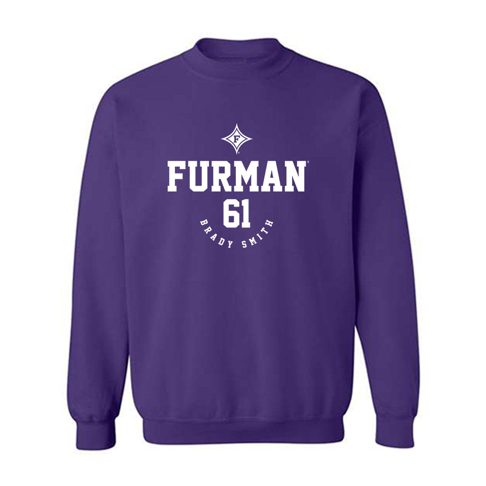 Furman - NCAA Football : Brady Smith - Classic Fashion Shersey Crewneck Sweatshirt-0