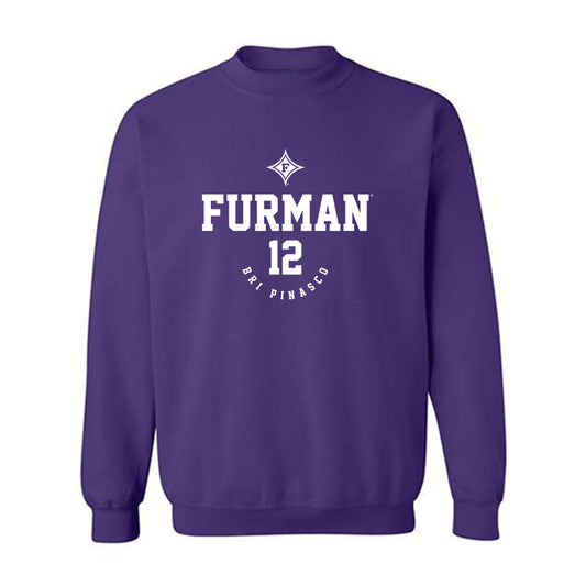 Furman - NCAA Women's Soccer : Bri Pinasco - Classic Fashion Shersey Crewneck Sweatshirt-0