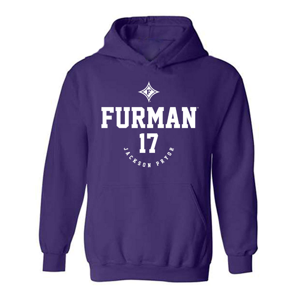 Furman - NCAA Football : Jackson Pryor - Classic Fashion Shersey Hooded Sweatshirt-0