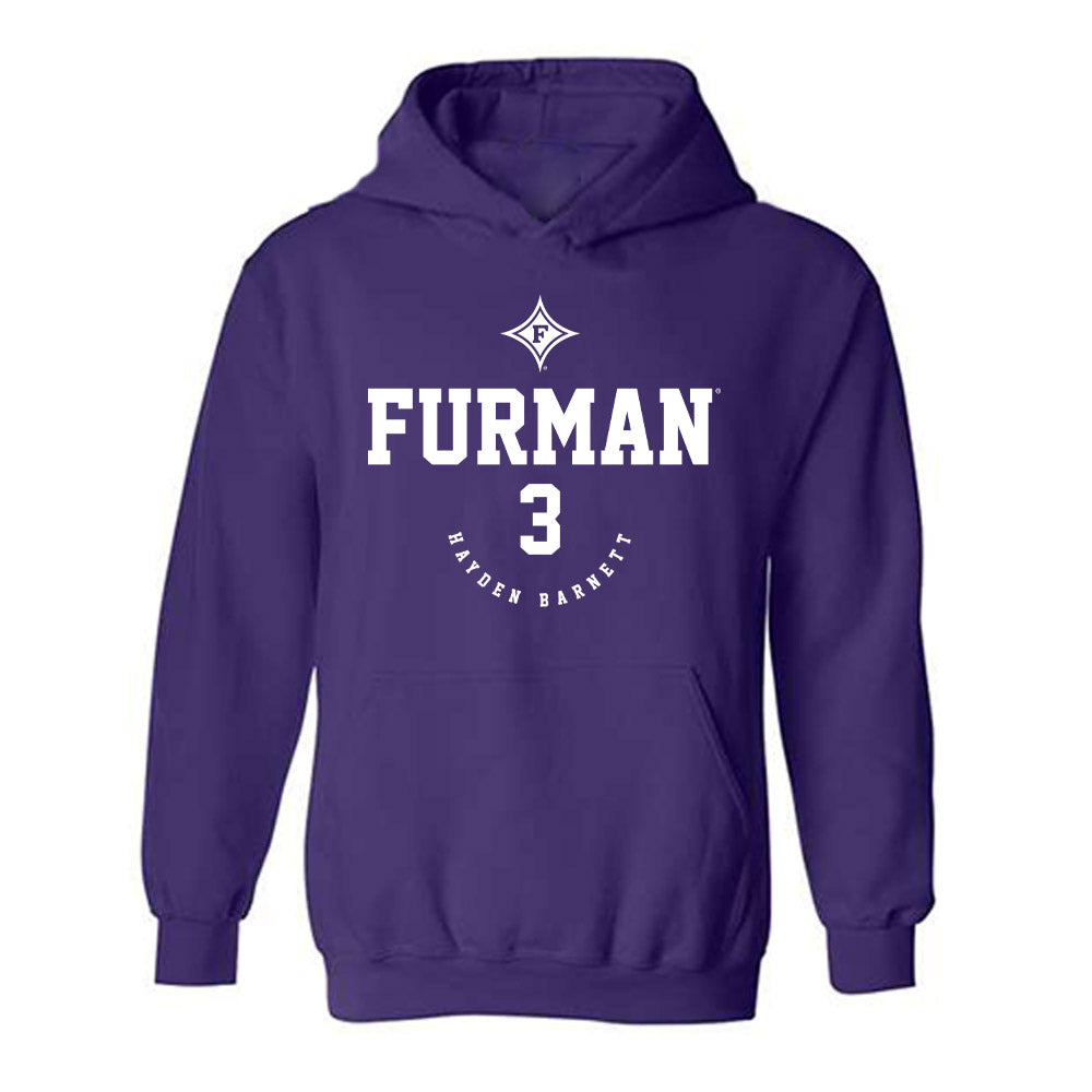 Furman - NCAA Women's Soccer : Hayden Barnett - Classic Fashion Shersey Hooded Sweatshirt-0