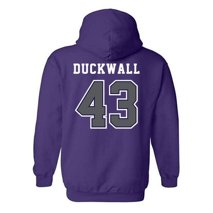 Furman - NCAA Football : Max Duckwall - Classic Shersey Hooded Sweatshirt-1