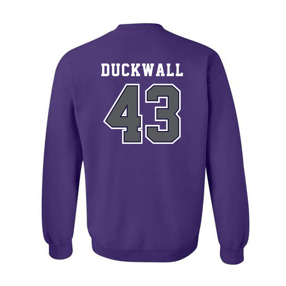 Furman - NCAA Football : Max Duckwall - Classic Shersey Crewneck Sweatshirt-1