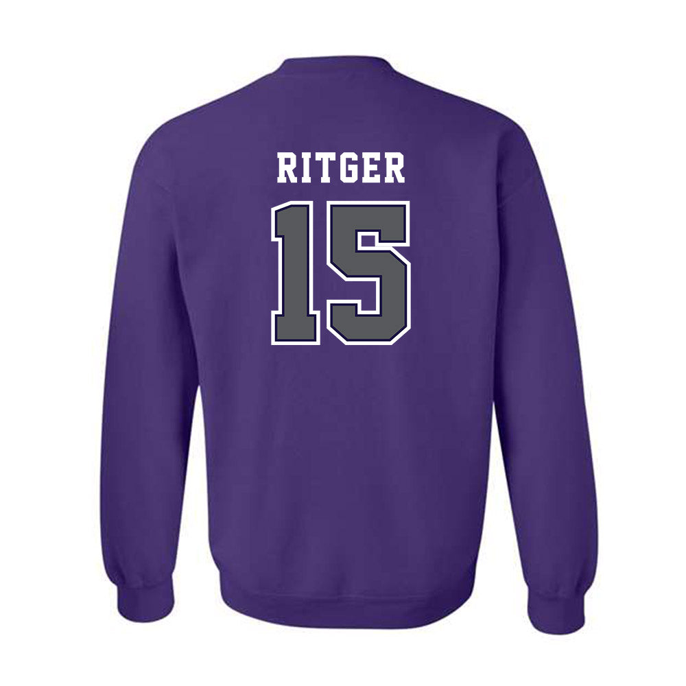 Furman - NCAA Men's Basketball : Owen Ritger - Classic Shersey Crewneck Sweatshirt-1