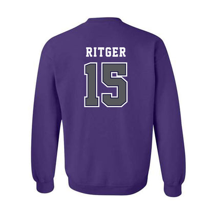 Furman - NCAA Men's Basketball : Owen Ritger - Classic Shersey Crewneck Sweatshirt-1
