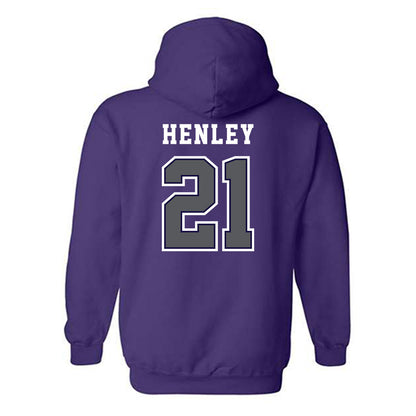 Furman - NCAA Women's Basketball : Niveya Henley - Classic Shersey Hooded Sweatshirt-1