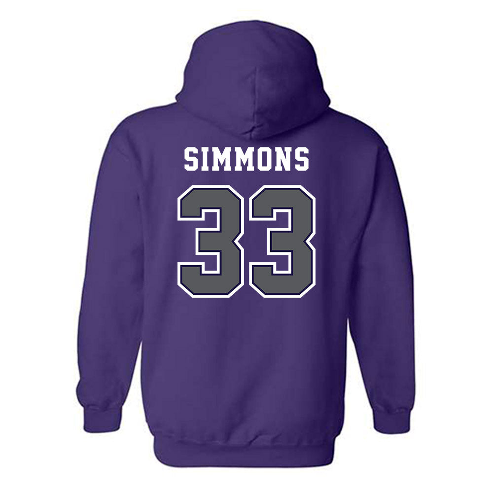 Furman - NCAA Football : Nick Simmons - Classic Shersey Hooded Sweatshirt-1
