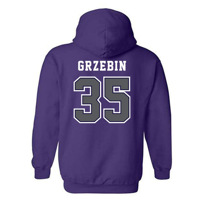 Furman - NCAA Football : Emmett Grzebin - Classic Shersey Hooded Sweatshirt-1