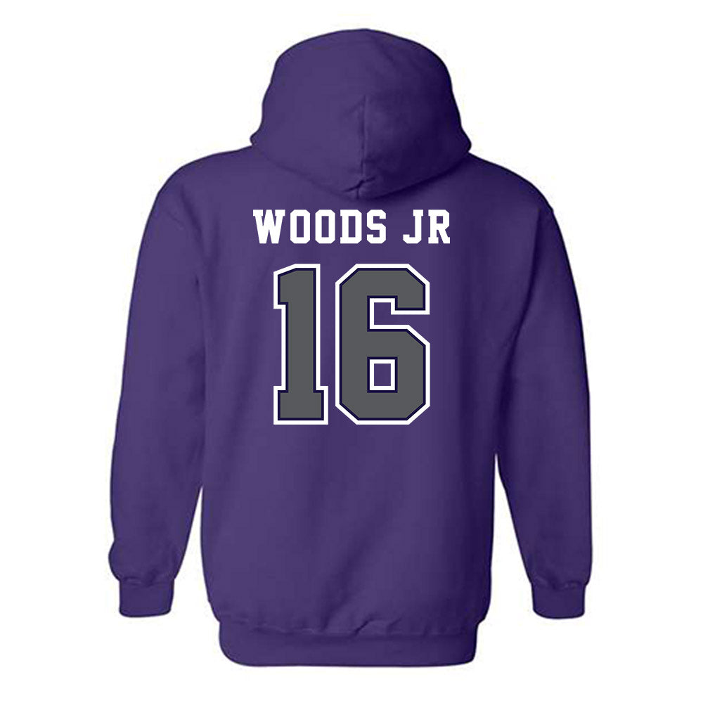 Furman - NCAA Football : Michael Woods Jr - Classic Shersey Hooded Sweatshirt-1