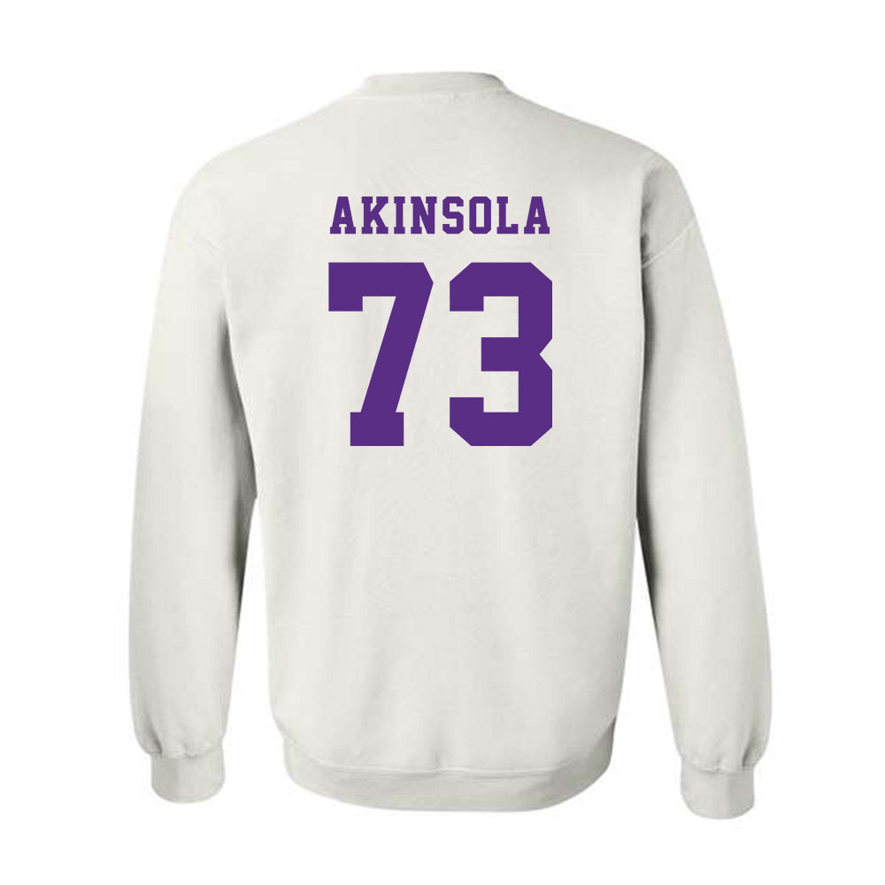 Furman - NCAA Football : Noah Akinsola - Classic Shersey Crewneck Sweatshirt-1