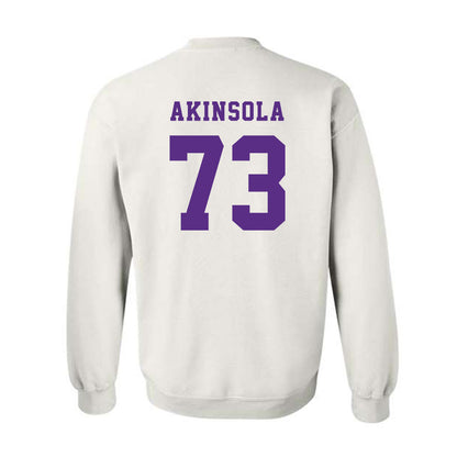 Furman - NCAA Football : Noah Akinsola - Classic Shersey Crewneck Sweatshirt-1