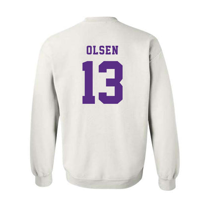 Furman - NCAA Football : Ian Olsen - Classic Shersey Crewneck Sweatshirt-1