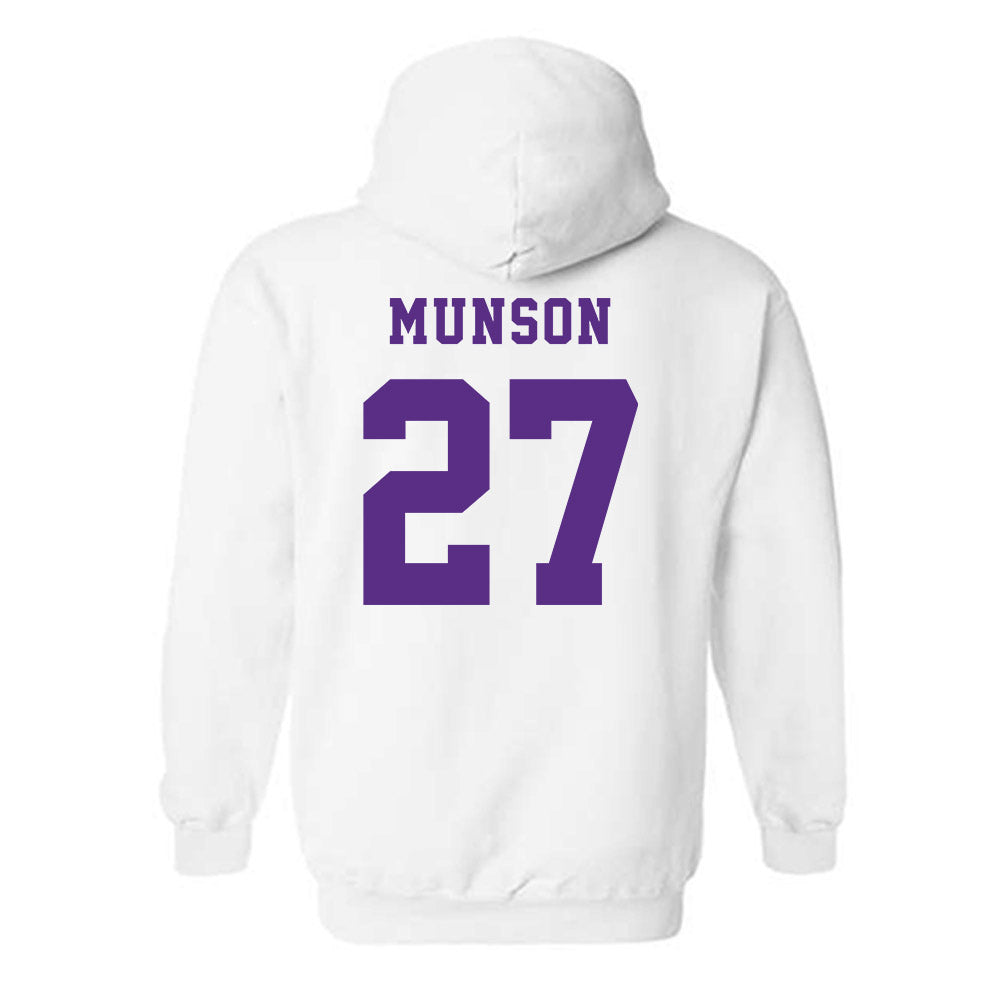 Furman - NCAA Men's Soccer : Luke Munson - Classic Shersey Hooded Sweatshirt-1