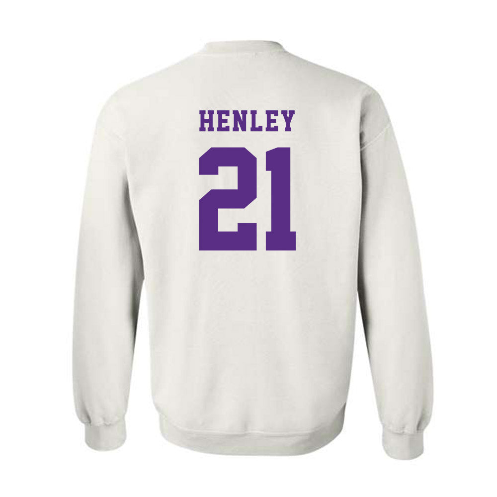 Furman - NCAA Women's Basketball : Niveya Henley - Classic Shersey Crewneck Sweatshirt-1
