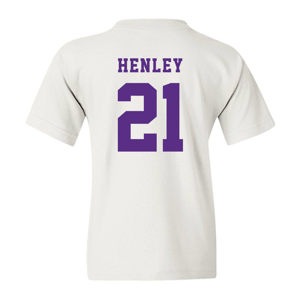 Furman - NCAA Women's Basketball : Niveya Henley - Classic Shersey Youth T-Shirt-1