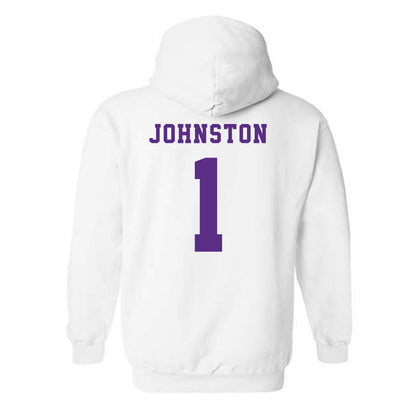 Furman - NCAA Men's Basketball : Charles Johnston - Classic Shersey Hooded Sweatshirt-1