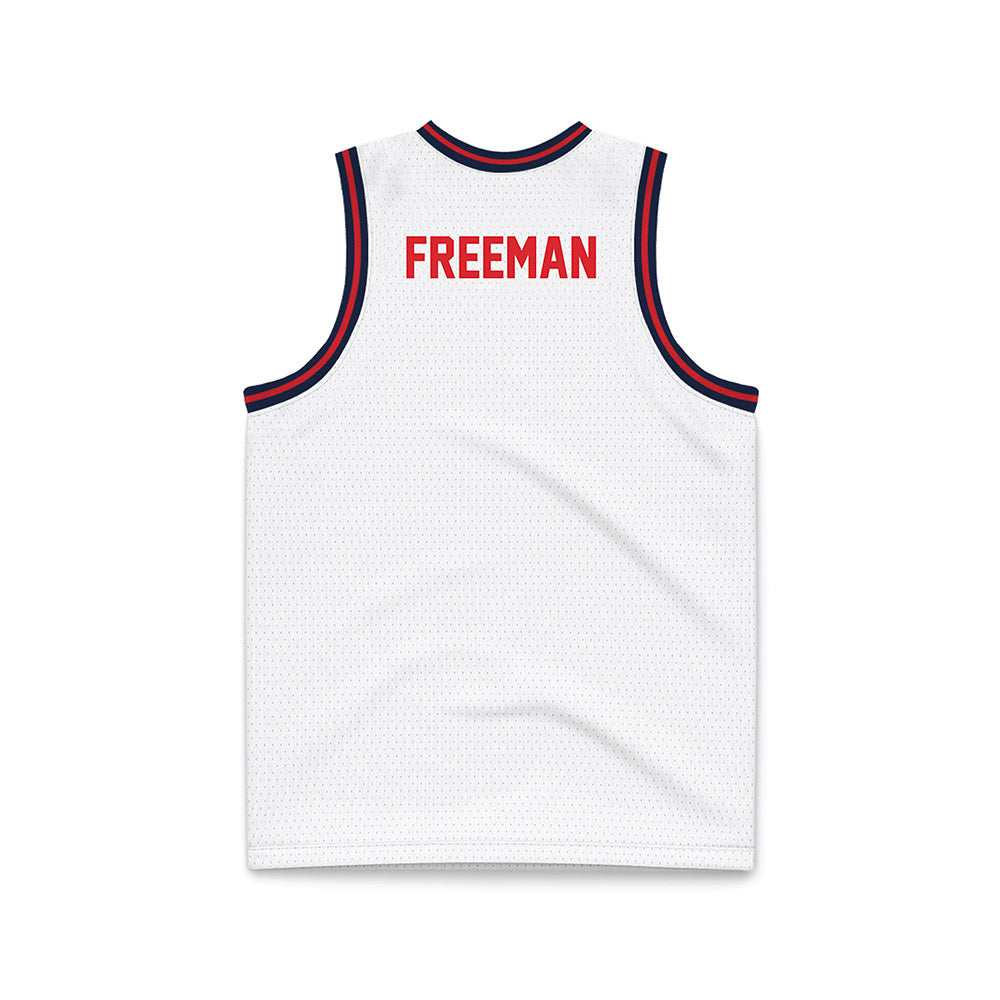 St. Johns - NCAA Men's Basketball : Donnie Freeman - White Basketball Jersey-1