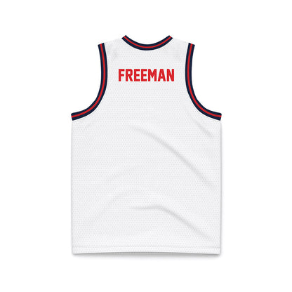 St. Johns - NCAA Men's Basketball : Donnie Freeman - White Basketball Jersey-1