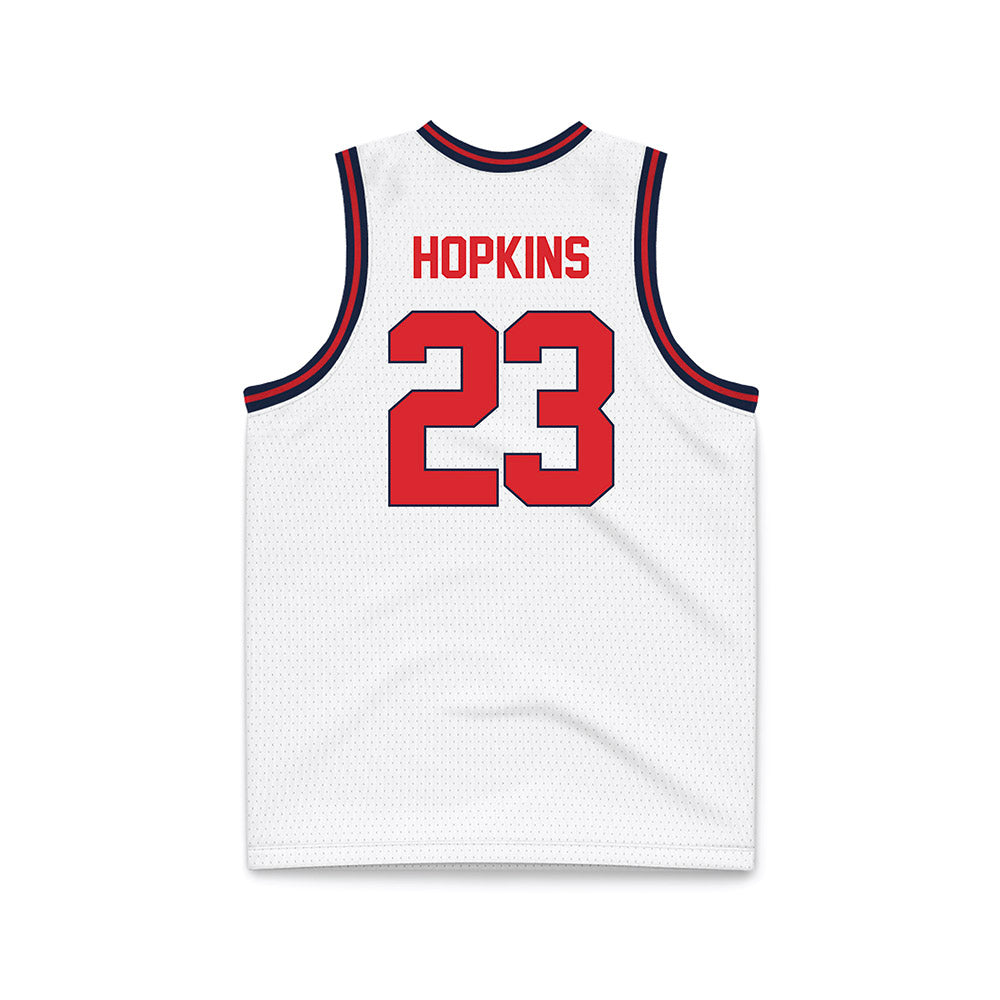 St. Johns - NCAA Men's Basketball : Bryce Hopkins - White Basketball Jersey-1