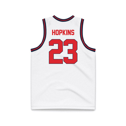 St. Johns - NCAA Men's Basketball : Bryce Hopkins - White Basketball Jersey-1