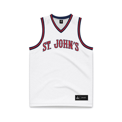 St. Johns - NCAA Men's Basketball : Donnie Freeman - White Basketball Jersey-0