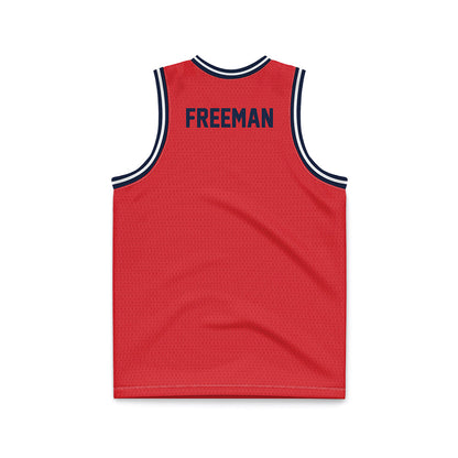 St. Johns - NCAA Men's Basketball : Donnie Freeman - Red Basketball Jersey-1