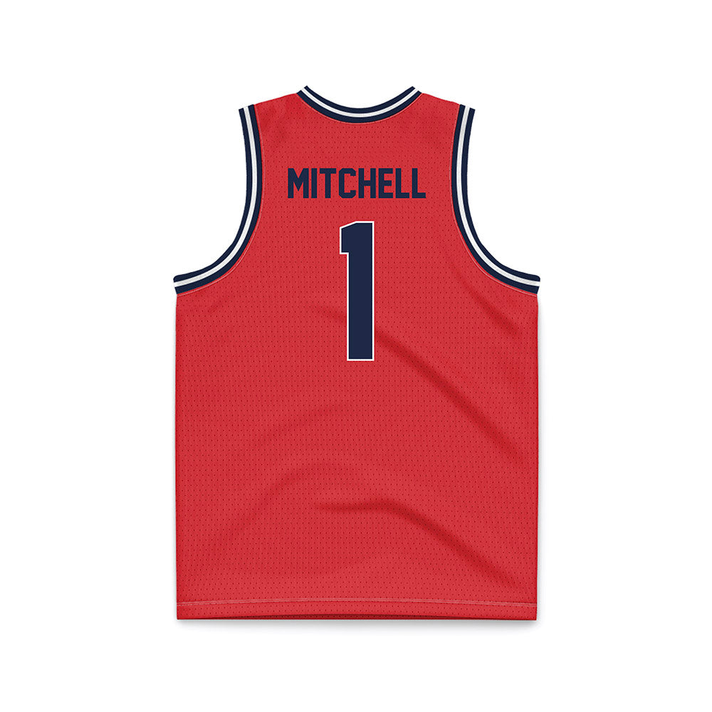 St. Johns - NCAA Men's Basketball : Dillon Mitchell - Red Basketball Jersey-1