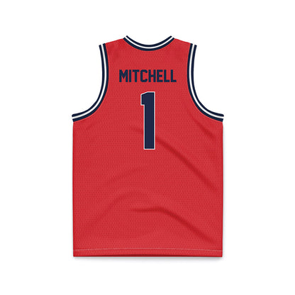 St. Johns - NCAA Men's Basketball : Dillon Mitchell - Red Basketball Jersey-1