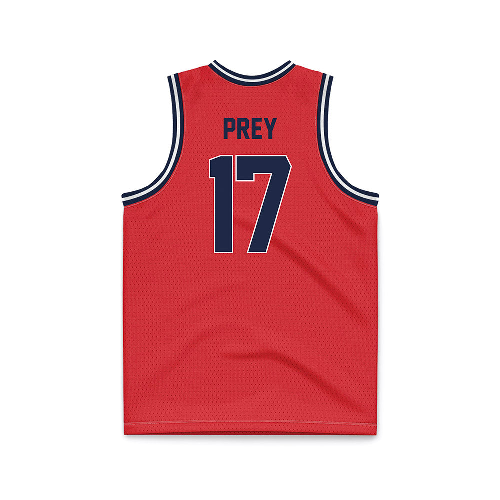 St. Johns - NCAA Men's Basketball : Ruben Prey - Red Basketball Jersey-1